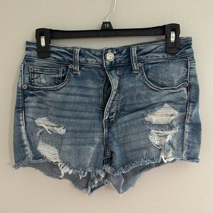 EUC, high rise denim shorts